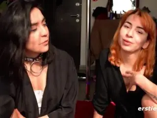 Lesbian Babes Check out Strap Ons