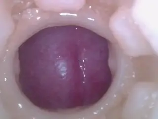 Super Cum in Vagina. Excellent Internal Camera