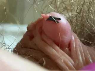 Extreme Close up Big Clit Vagina Asshole Mouth Giantess Fetish Video Hairy Body !