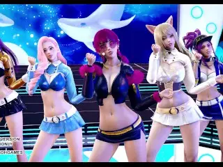 [MMD] BlackPink - Icecream Sexy Kpop Dance Ahri Akali Kaisa Evelynn Seraphine KDA