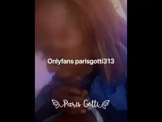 Little Paris Gotti Enjoying her new Vagina while Sucking Str8 Man Dick on the low