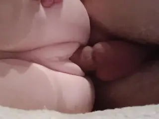 Enjoying her Tight Holes, Sideways Action Close up