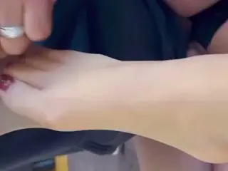 大好きなs妻🥰ヒールの革と汗の香りと味は最高🥰からクンニ🥰挿入🥰