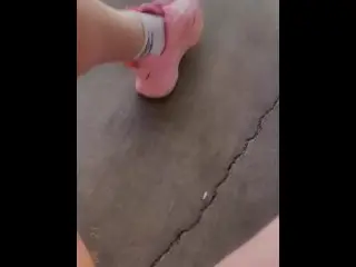 Masturbating outside Hoping to get Caught