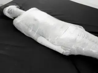 Plastic Wrap Mummification: the Clean Version - Hard Fuck & Squirting | Bdsmlovers91