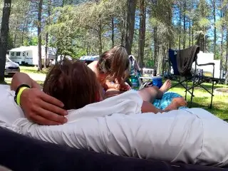 Caught Outdoor Blowjob in Public