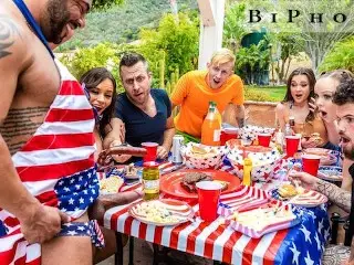 Biphoria - Hot AF 4th of July Bi Orgy Pool Party