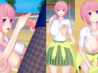 【エロゲーコイカツ！】五等分の花嫁 中野一花3DCG巨乳アニメ動画[Hentai Game Koikatsu! 5 Toubun no Hanayome Ichika Nakano]