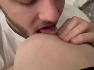 Mr.Smith Loves Sucking on those Tits- Boob Fetish- MrandMrsSmithPOV