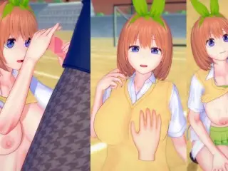 【エロゲーコイカツ！】五等分の花嫁 中野四葉3DCG巨乳アニメ動画[Hentai Game Koikatsu! 5 Toubun no Hanayome Yotsuba Nakano]