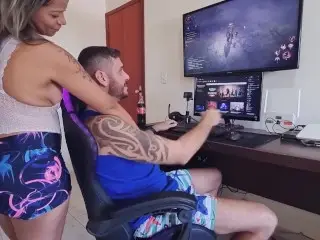 Minha Namorada me no Jogo Só Para me a Comer Seu Cú !