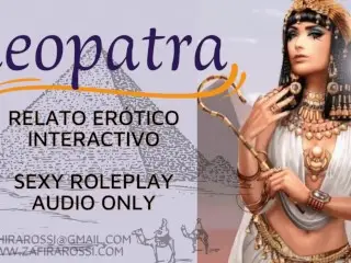 Asmr Roleplay Follando a CLEOPATRA Audio only PREVIEW EXCLUSIVA Relato Completo 20 Min Femdom