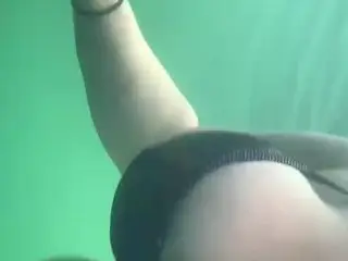 Big Titty Mermaid Underwater Fantasy with Public Flashing