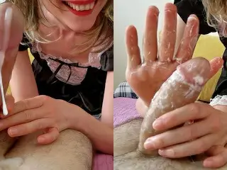 Ruined Orgasm | keep Jerking off after he CUM TWICE| have Fun with his MILKING Cock - Sheila Moore