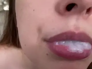 Cum in Mouth Close-up