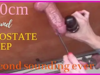 Soft Thick Swollen Cock Milked on Home made Milking Table. 40cm Sound and Wand Torture