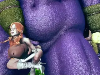 Huge Monster Ork Fuck with Beautiful Girls - 3d Hentai Animation