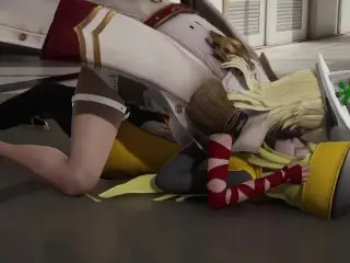 Guilty Gear Millia Rage is Subjected by Ramlethal Valentine Hot Lesbian Sex