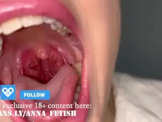 I let you Hang on my Uvula and Cum in my Mouth with your Tiny Cum before I Swallow you