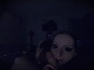 Succubus Sucks your Soul out of Cock Strapped to the Bed W/ Cumshot, Horror Theme BraisleeAdams