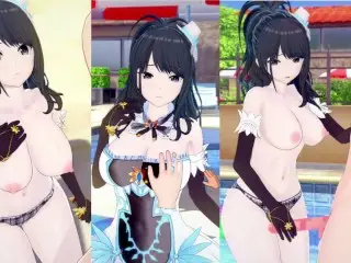 [hentai Game Koikatsu! ]have Sex with Big Tits Idol Master Hiori Kazano.3DCG Erotic Anime Video.