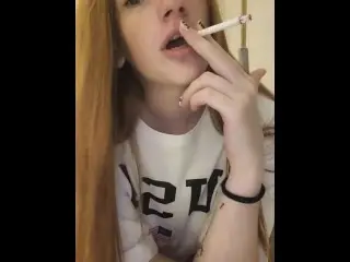 Redhead Smoking