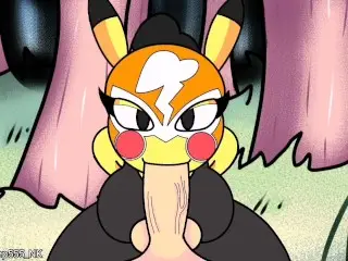 Pikachu Blowjob Cum (Pokemon Parody)