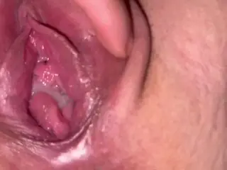QUICK FUCK ENDS WITH HER FILLED WITH CUM