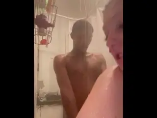 BBC Pounds Snowbunny in Shower