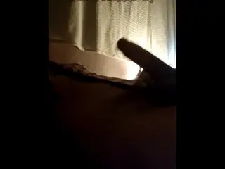 Super Hard Cock and Incredible Cumshot in the Shadows