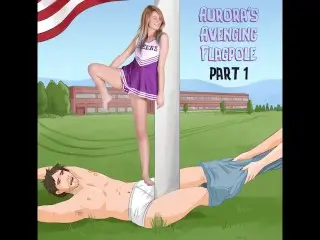 Aurora's Flagpole (Extreme Ballbusting Facesitting Cheerleaders) (Part 1 of 3)