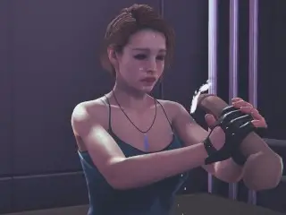 Jill Valentine Jerking your Cock Facial