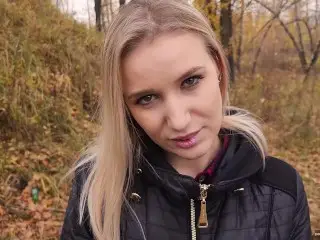 My Teen Stepsister Loves to Fuck and Swallow Cum Outdoors. - POV