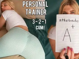 Your Teacher can Pass the Subject 💯 only if you Fuck it 🔥😈 Personal Trainer Roleplay Countdown