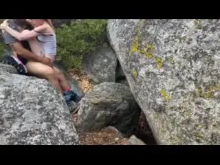 Redhead Fucked in Mountains Gets Creampie