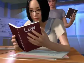 He is Helping her with her Studies