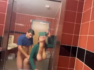 Hailey Rose Gets Creampie in whole Foods Public Bathroom