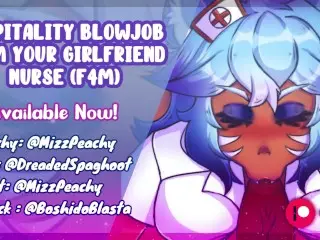 [NSFW AUDIO] Hospitality Blowjob from your Girlfriend Nurse (F4M) - Check my GumRoad for Full Audio