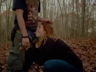 Hikers have a Quickie on the Trail |KALLIELONEWOLF