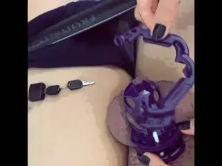 Giving my Slave a Ruined Orgasm with my Feet after Locktober