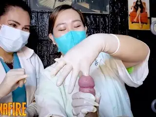 2 Sadistic Nurses Finger Sounding