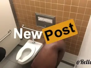 Quick Nut in the Bathroom Stall with my Legs up