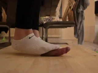 Lia - Cockboard with Nikesocks Cum