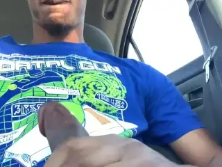 First Time Public Play!!! Walmart Parking Lot BBC Masturbation!!!