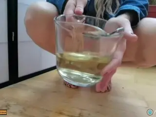 HIS CUP OF MY PISS - HE WAS SO THIRSTY - ChampagneMistress