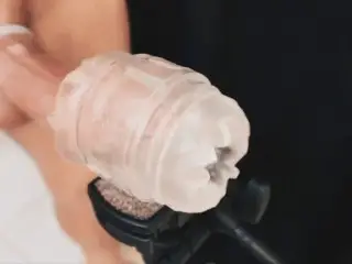 Draining my Creamy Nectar from my Swollen Cock.