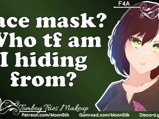 Tomboy tries Makeup W/ Bestie, Chaos Ensues[STRUGGLING][Tsundere Tomboy x Bestie Listener] [makeup]