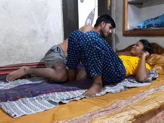 18 Years old Indian Tamil Couple Fucking with Horny Skinny Sex Guru Porn Lesson - Full Hindi