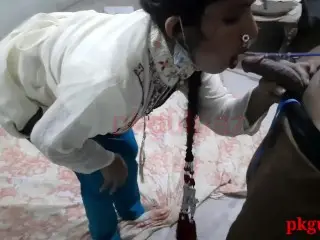 Desi Indian Maid Blowjob and Cum in Mouth