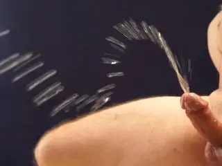 Longest Male Squirt of all Times with Huge Anal Dildo Handsfree